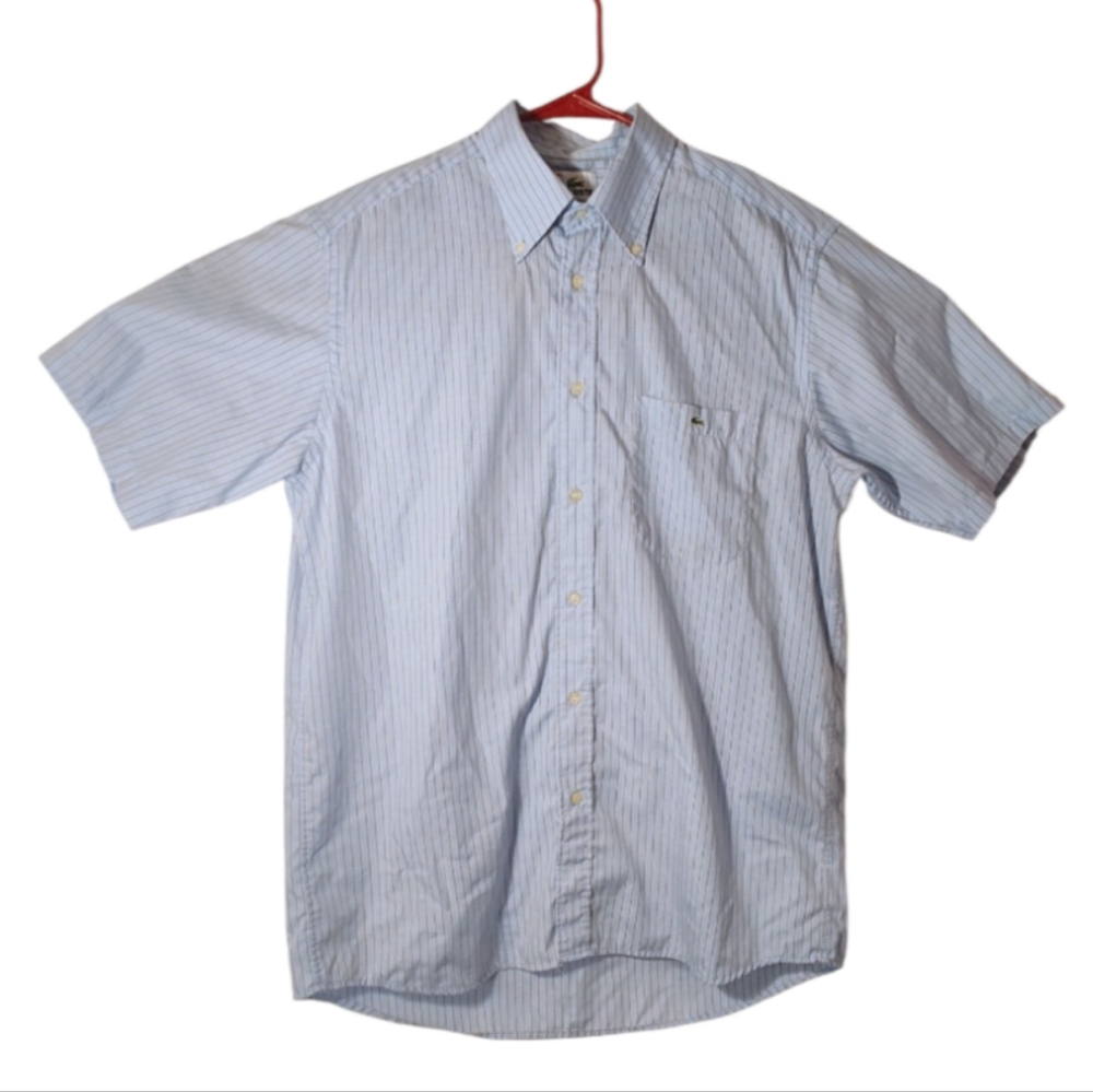 Men's Light Blue Striped Shirt